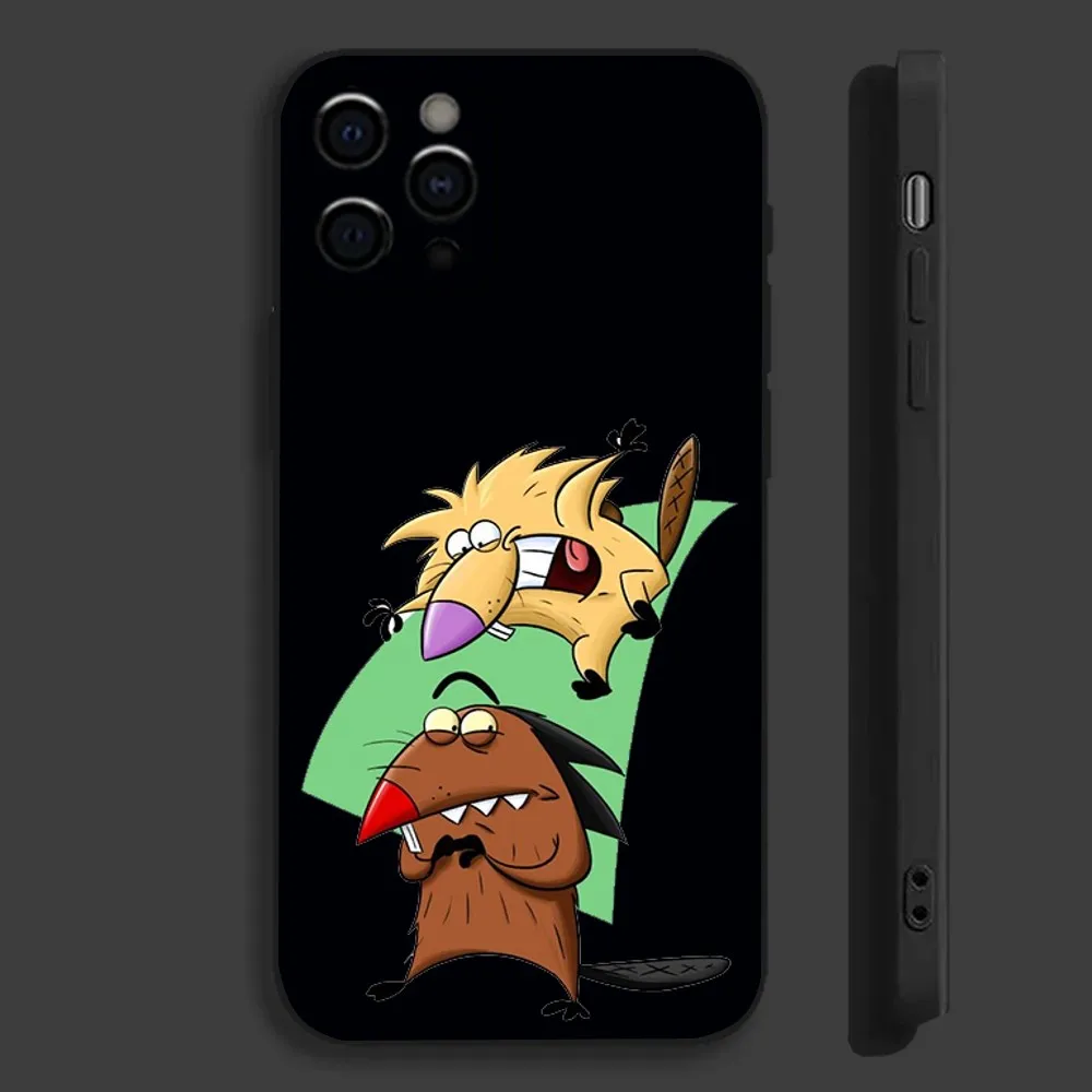 The A-Angry B-Beavers Phone Case For Apple iPhone 15,14,13,12,11,Pro,X,XS,Max,XR,Plus,Mini Soft Black Cover image 6