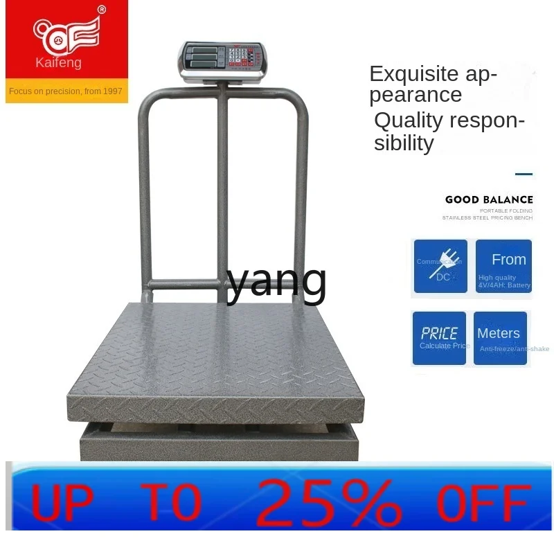 CX  Electronic scale with wheels 600kg Movable table scale Scale