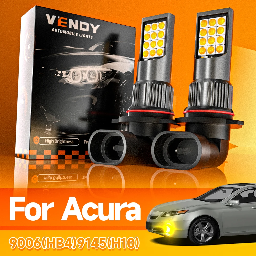 2 uds luz antiniebla LED Blub 9006 HB4 lámpara Canbus sin Error para Acura MDX 2001-2006 TL 2002 2003 2004 2005 2006 2007 2008