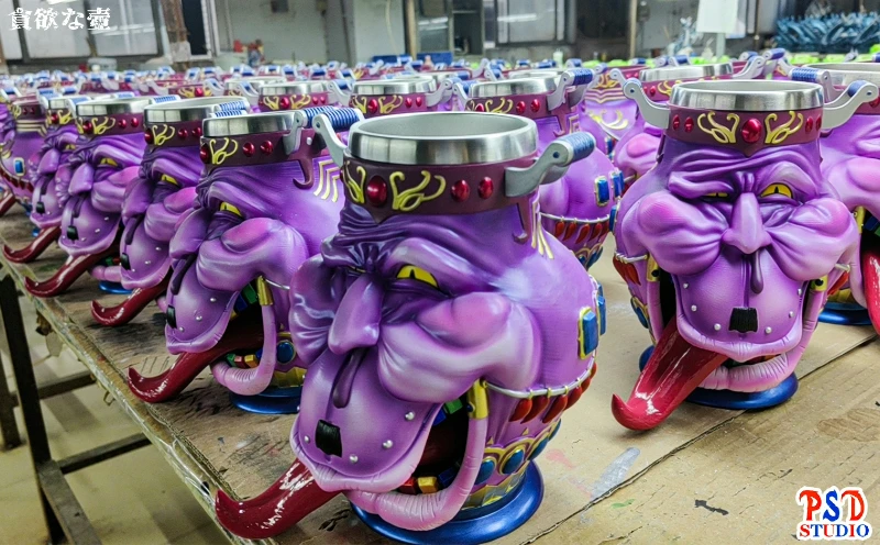 In Stock PSD STUDIO King Cheers Series Pot of Greed Cup 15cm