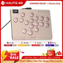 Haute42 Aluminum Alloy Hitbox Leverless Arcade Stick Fighting Game Hitbox Controller For PC/Ps4 /Ps5 Joystick Arcade Controller