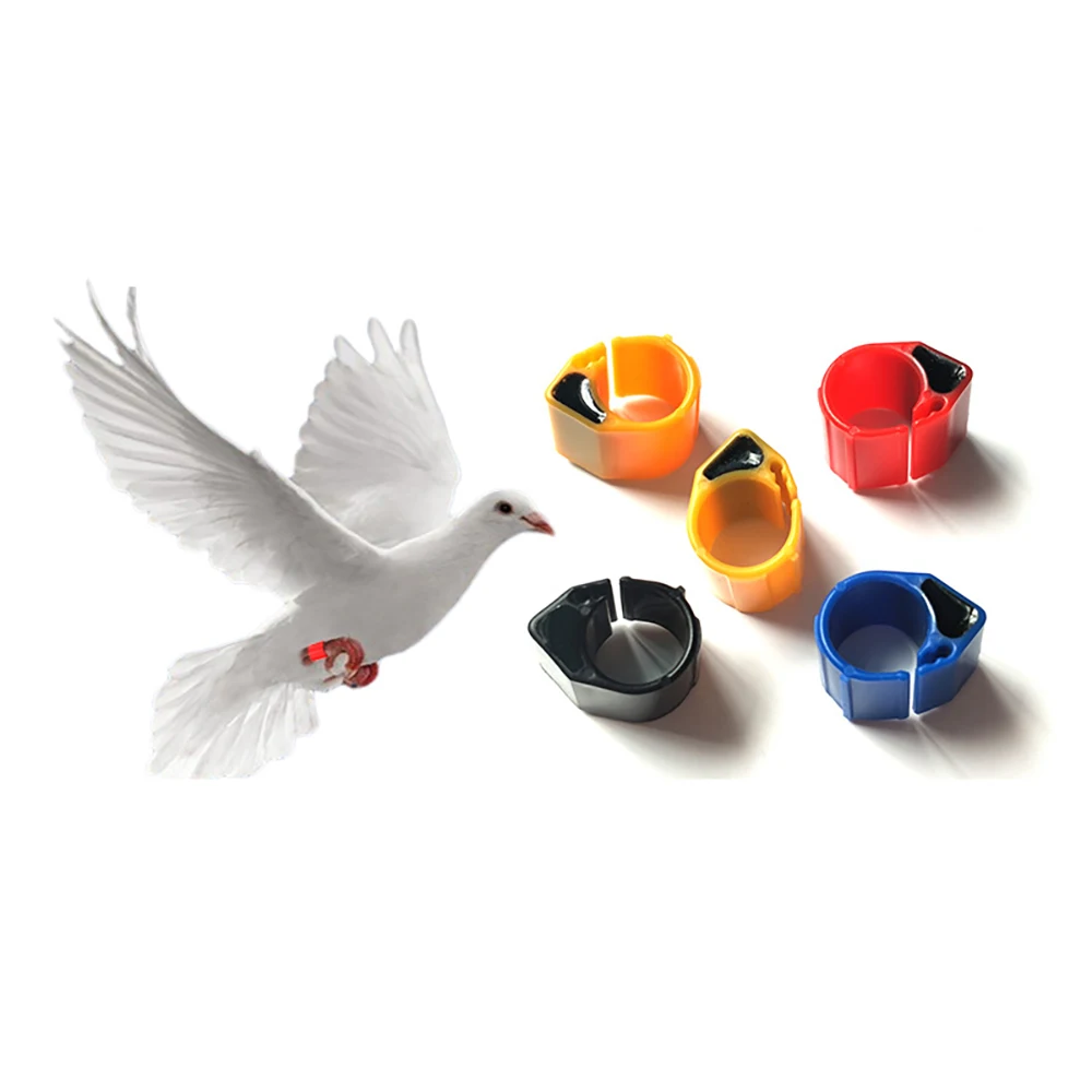 5PCS/Lot 134.2KHZ EM4305 Chip RFID Pigeon Rings RF Dove Leg Ring Bands for Tracking Animal Management
