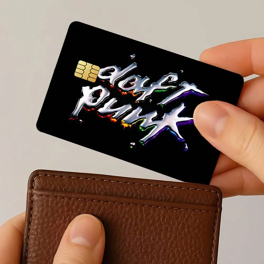 Band D-Daft P-Punk-S Credit Card Public Transportation Cards Protective Sticker Waterproof Card Face Decoration 4PCS