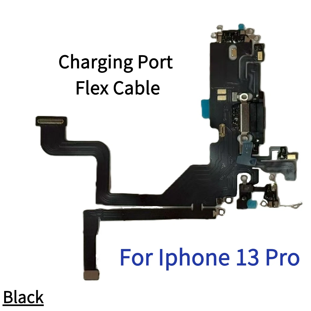 Placa de carregador pcb flex para iphone 7 8 plus 11 12 13 14 pro max, conector de porta usb, cabo de fita de carregamento com 10 peças
