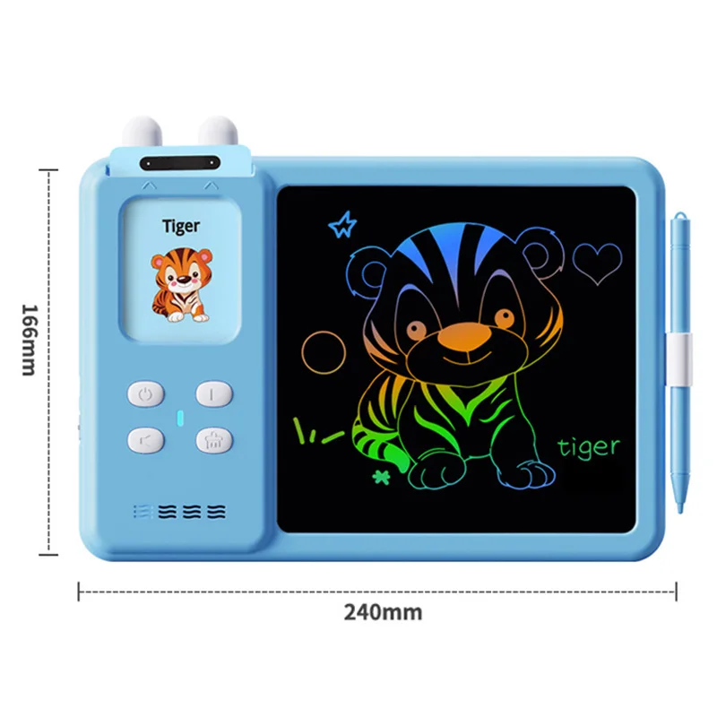 8 Inch 2In1 LCD Drawing Tablet For Children Painting Tools Kids Educational Learning Sight Words Toys Writing Board Autism Gifts