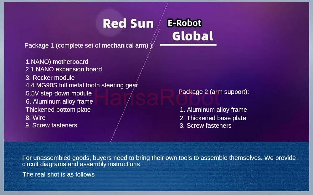 MeArm Metal 4 DOF Robot Arm Mechanical Claw Clamp Kit with 4pcs Servomotor Arduino Robotics Arm DIY