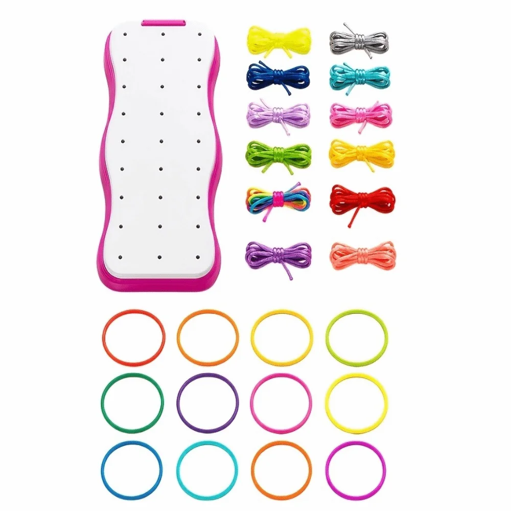 Puzzle Umbrella Rope Bracelet Weaver Set Hand Rope Weaver Colorful Rope Bracelet Making Kit Easy To Use Funny