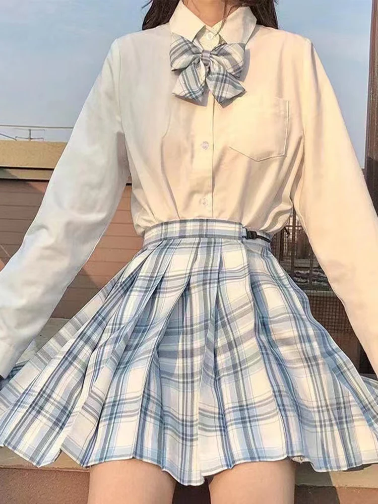 Plaid Frauen Falten rock Bogen Knoten Sommer hohe Taille adrette Mädchen tanzen Minirock niedlich eine Linie Harajuku sexy Japan Faldas