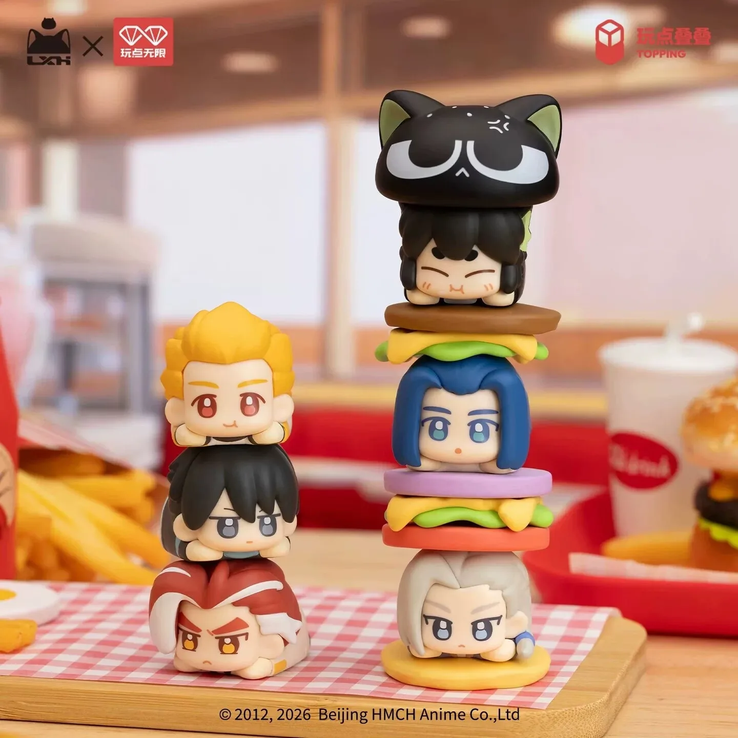 The Legend of LuoXiaohei Meow Burger Series Stackable Mystery Blind Box Trendy Toy Anime Merch Ornament Gift