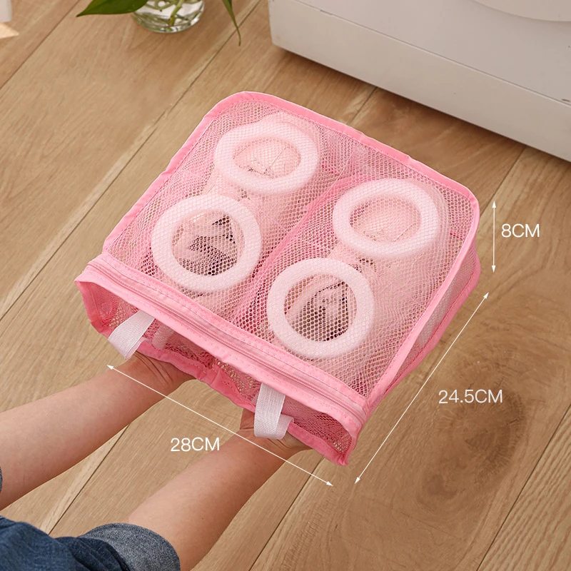 Anti-deformation Mesh Laundry bag Washing Machine Shoes Bag Travel Storage Bags Organizer Portable Protective Airing Dry Tools