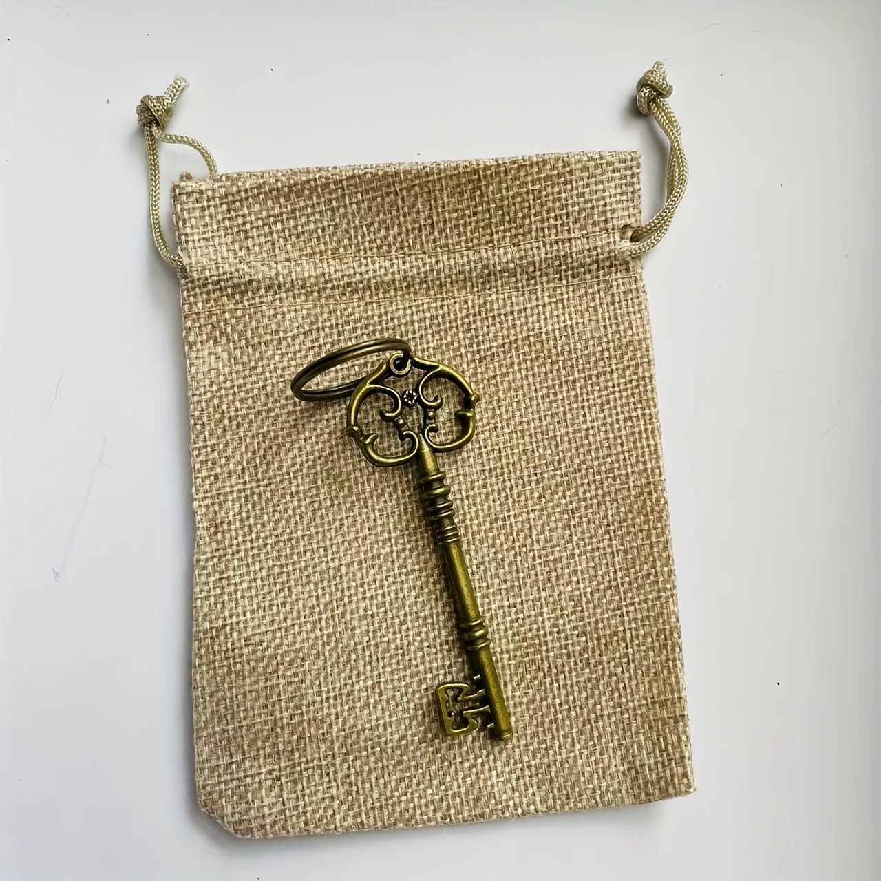 Vintage Magic Bank Logo Sack Keychain Set, Oco Out Keyring, Halloween Cosplay Acessório, Presente de Natal