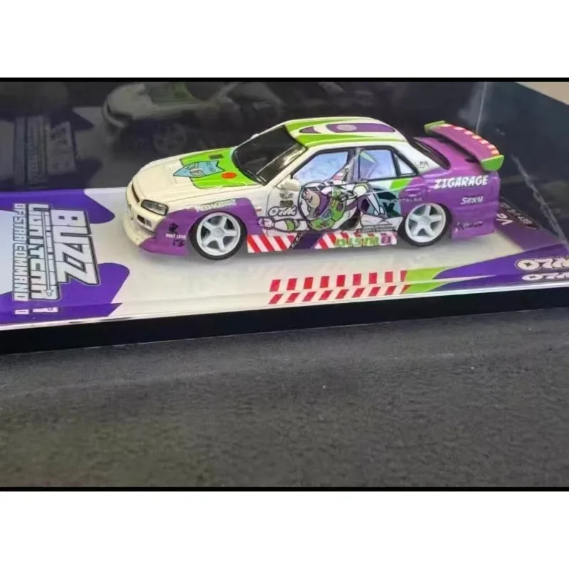 MORTAL 1:64 ER34 Animated Coating Die Casting Alloy Car Model Foshan APA Exhibition Limited Edition.