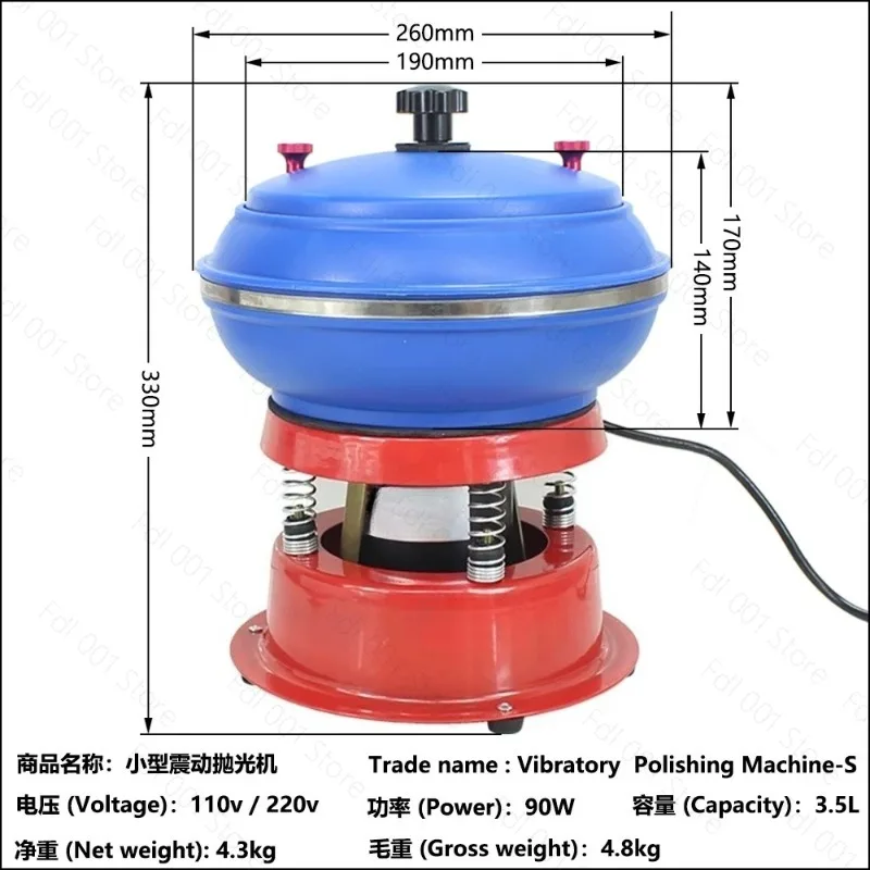 Professional DIY Jewelry Vibrating Polishing Tumbler for Gemstone Lapidary And Metal Polishing Machine
