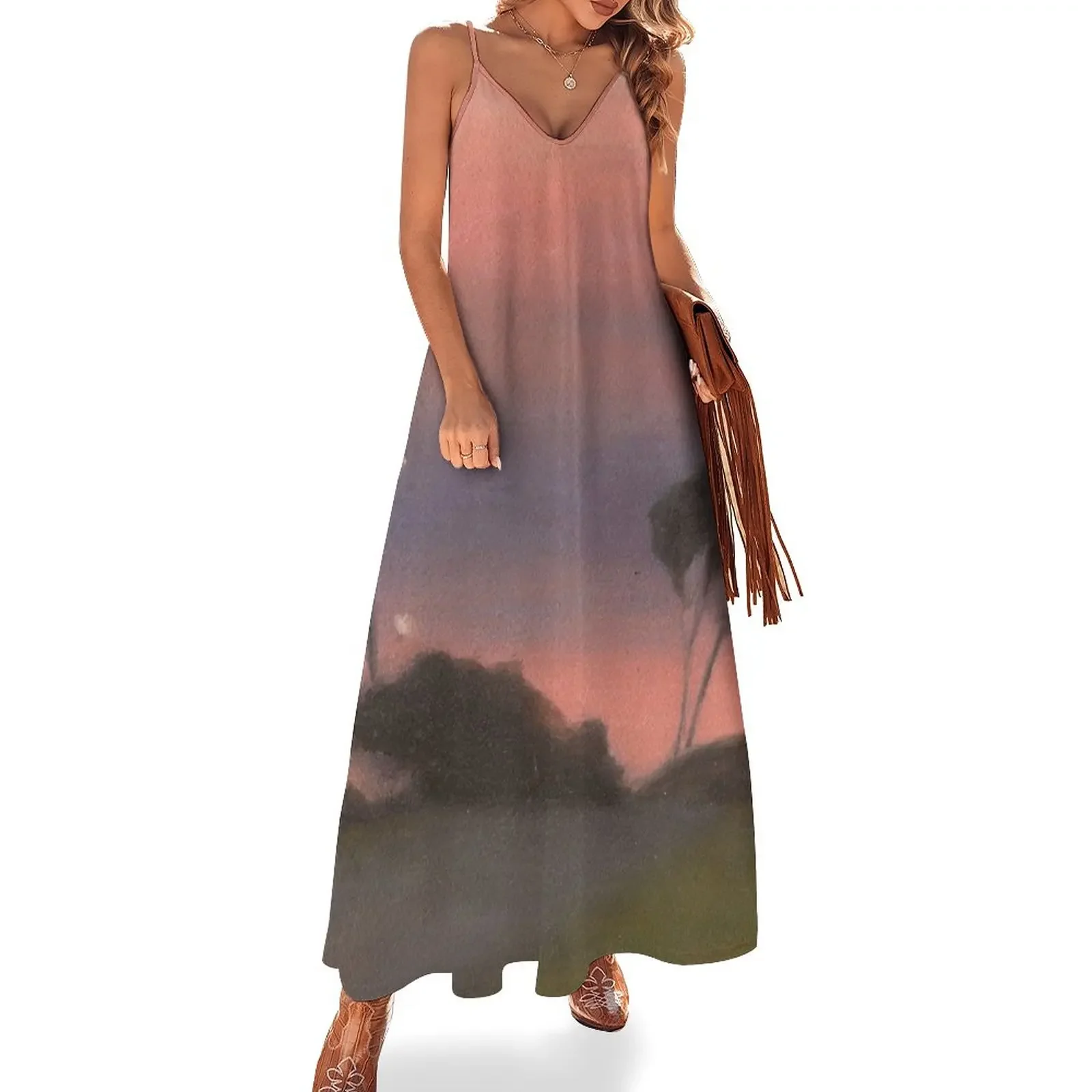 

Evening Landscape - Clarice Beckett Sleeveless Dress prom dresses evening dress women dress women summer 2025