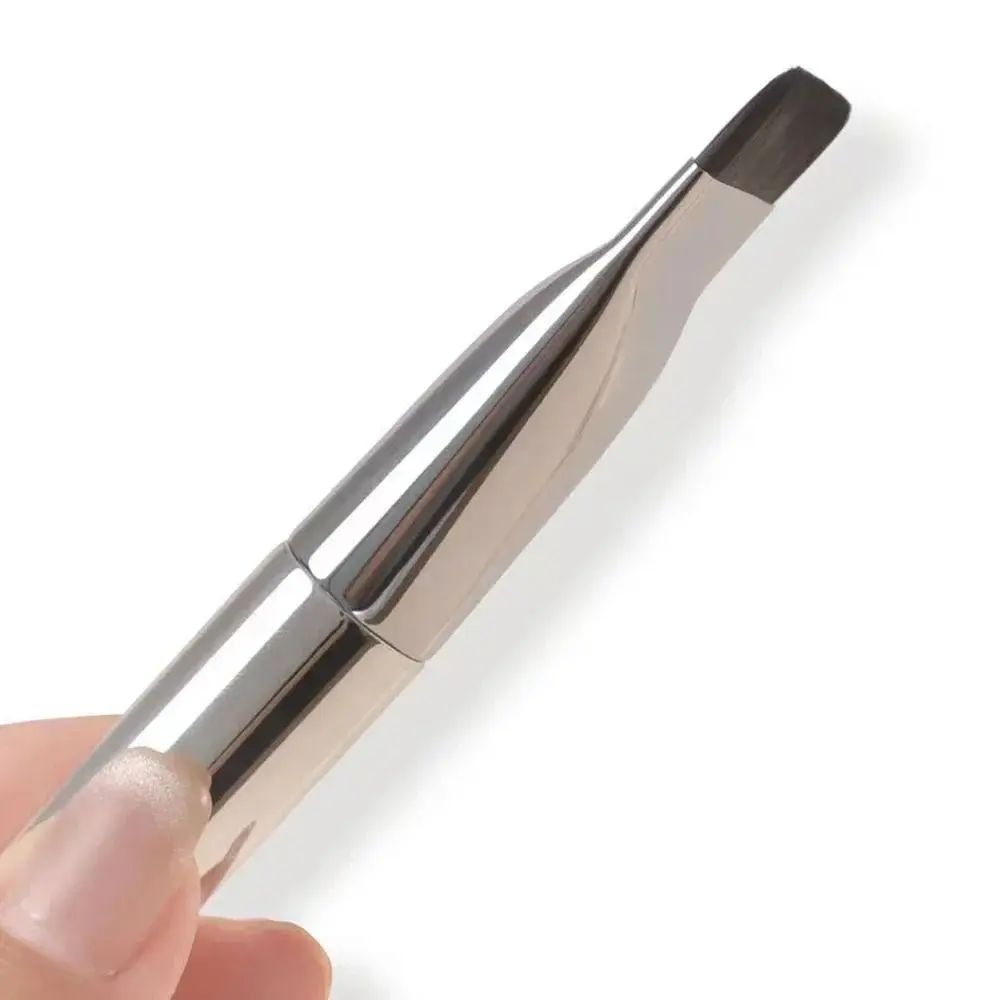 Novo Pincel Coreano para Base, Ultrafino, Efeito Pele Nua, Cabeça Plana, Leve, Pincel Fino para Corretivo, Máscara Facial de Maquiagem