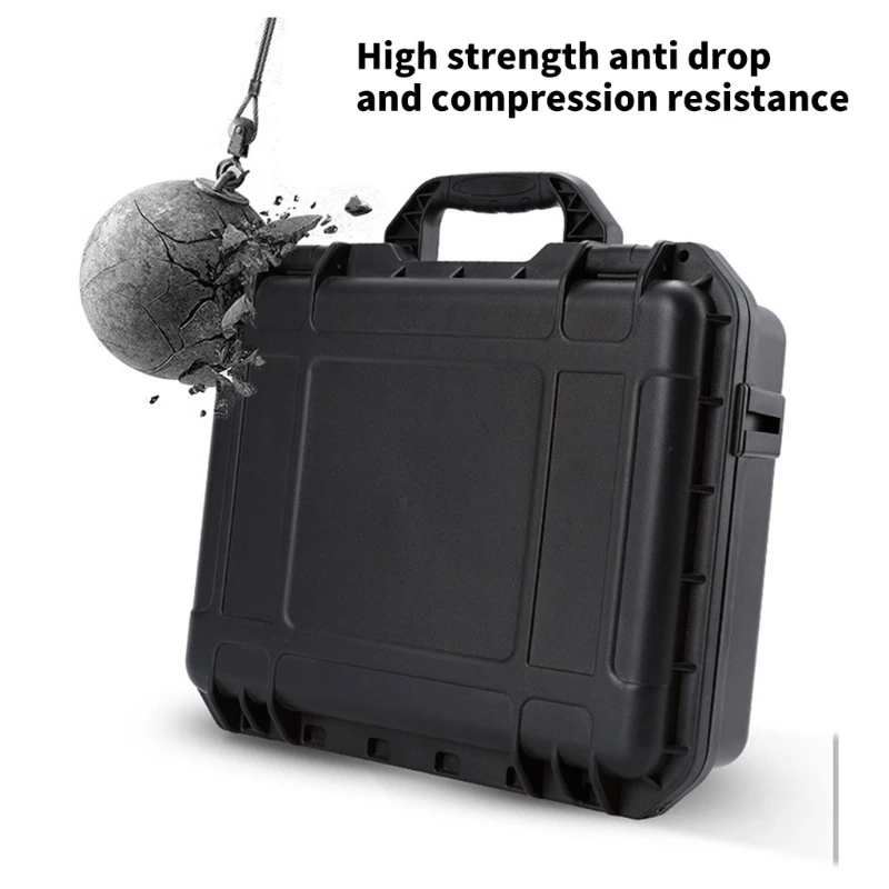 Y1UB Waterproof Hard Case Storage Box For UAV Handbag IP67 Protective Storage Bag Soft Sponge Lining Black