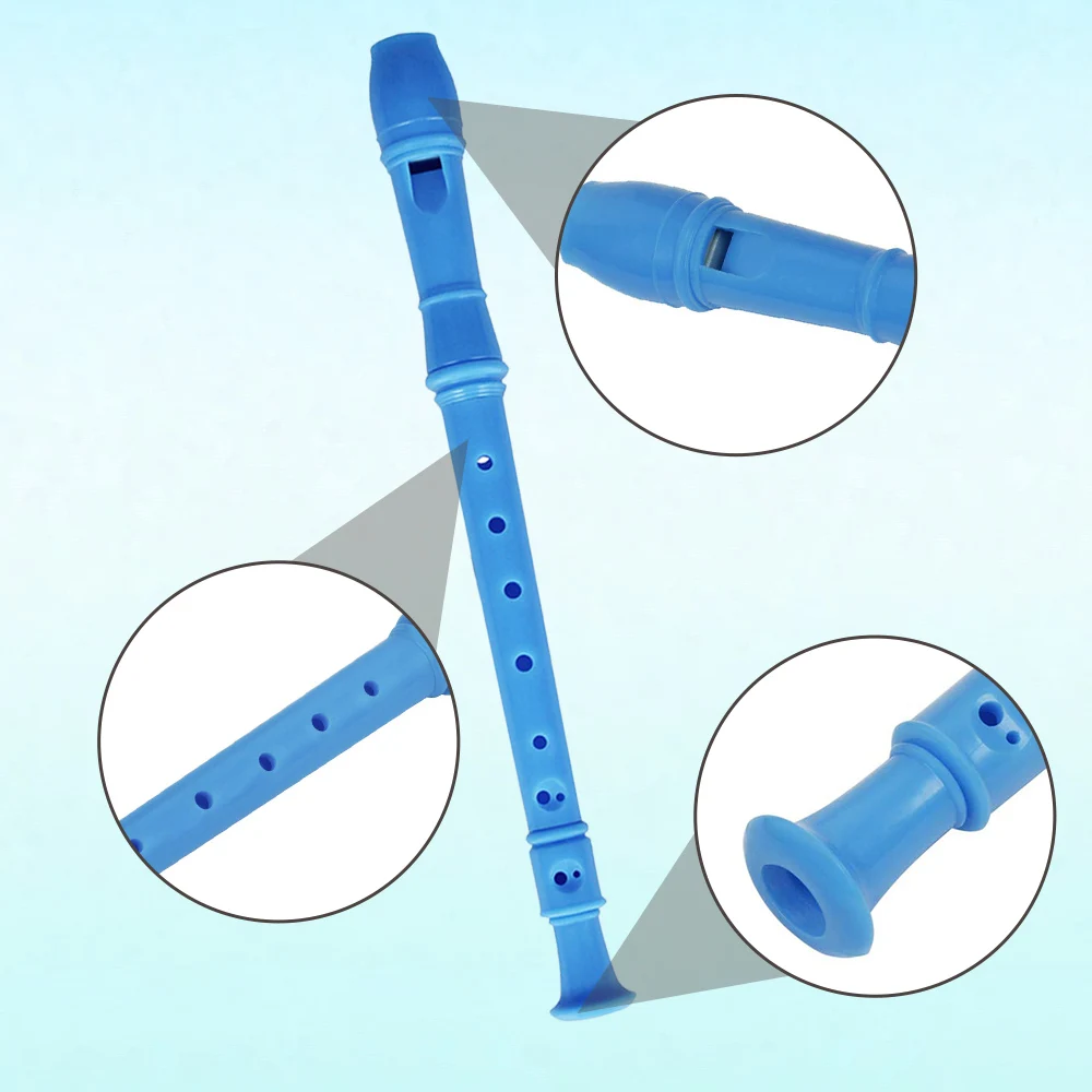 مسجل سوبرانو G أداة رئيسية للمبتدئين 8 فتحات الناي مع قضيب التنظيف ABS الموسيقى الناي الراتنج آلة موسيقية #4