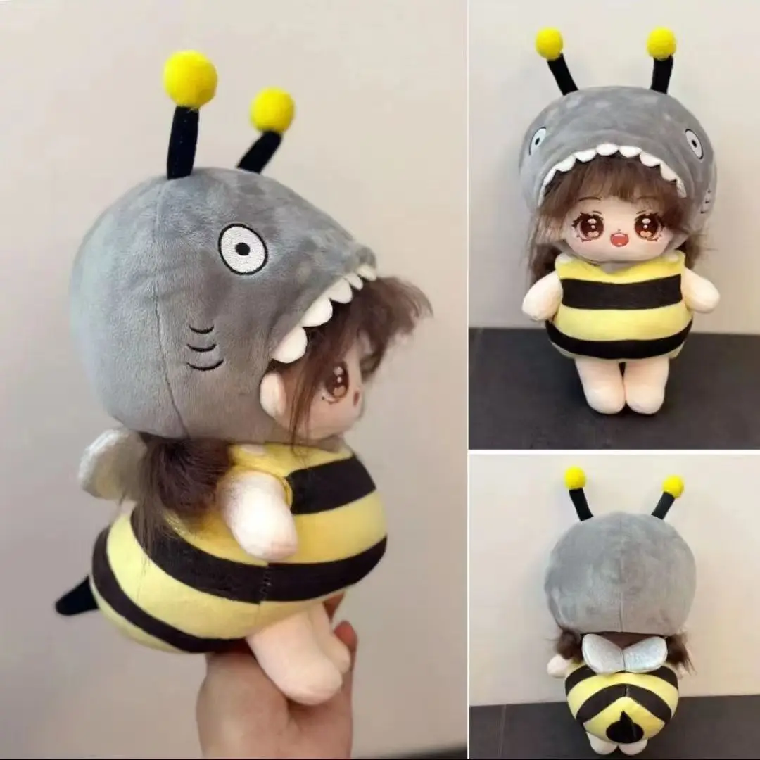 

Shark Bee Coin 3d Baby Clothes 20cm Cotton Baby Clothes Cute Fashion Plush Doll Gifts Creative Fun Surprise Gifts Accessories