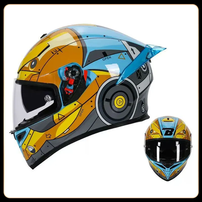 2025 Full Face Helmet Motorcycle Helmet Vintage Casque Moto Combination Helmet Full Half Helmet Cruising Cascos Motorcross Capac