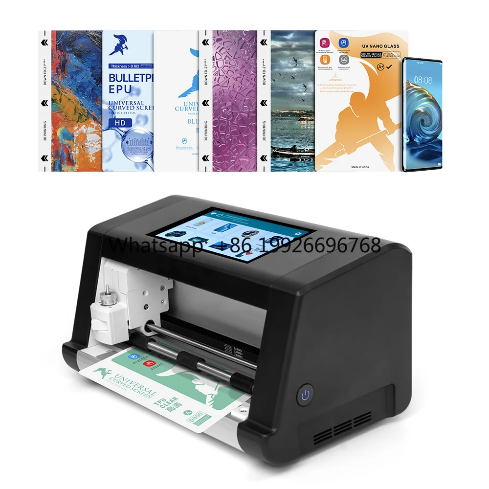 Mini Unlimited Automatic UV Printer TPU Screen Protector Hydrogel Nano Pet Films Cutting s