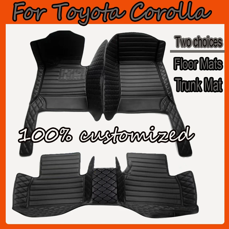 

Кожаные автомобильные коврики для Toyota Corolla E210 210 2019 2020 2021, напольные ковры, коврики, подушечки, аксессуары для интерьера