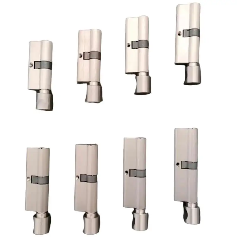 Round handle knob Lock Cylinder height 32mm Length 60-110mm with 5 keys Copper material rust-proof Suitable for wooden doors