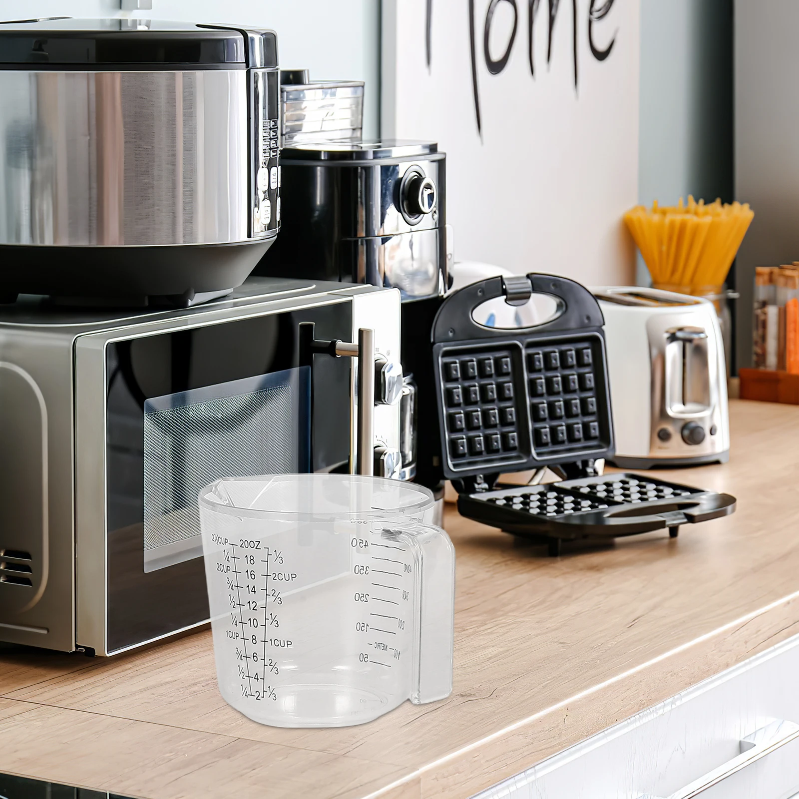 

4 шт., мерная чашка с весами, утолщенная термостойкая чашка для смешивания для молока, кофе, выпечки, жидкости, кухонная градуированная чашка, бытовая