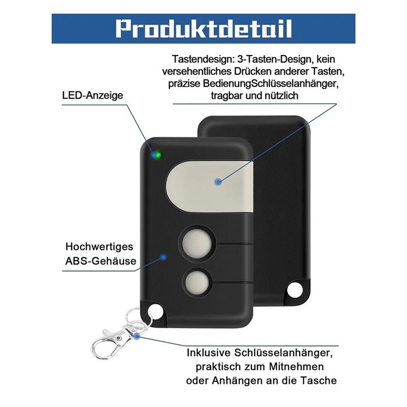 AA60-Télécommande de porte de garage pour télécommande Chamberlain Motorlift 84333EML 94335E TX2REV TX4EV, opérateur de porte de garage