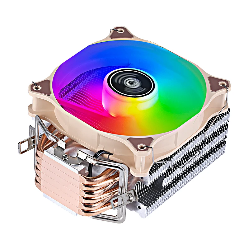 Computer CPU Processor Cooling 120mm Fan PC 6 Heat Pipe Tower Radiator Suitable For Installing LGA2011 x79 x99 e5 2099 AMD PWM