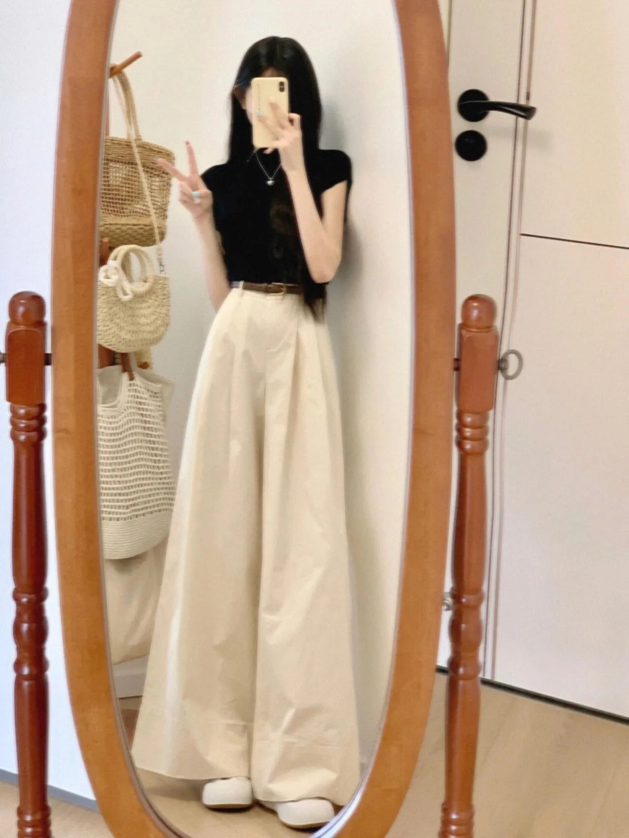 

Korean Style High Waist Wide Leg Pants Set Women's Loose Fit Two Piece Suite Summer Fashion Casual Comfortable Outfit