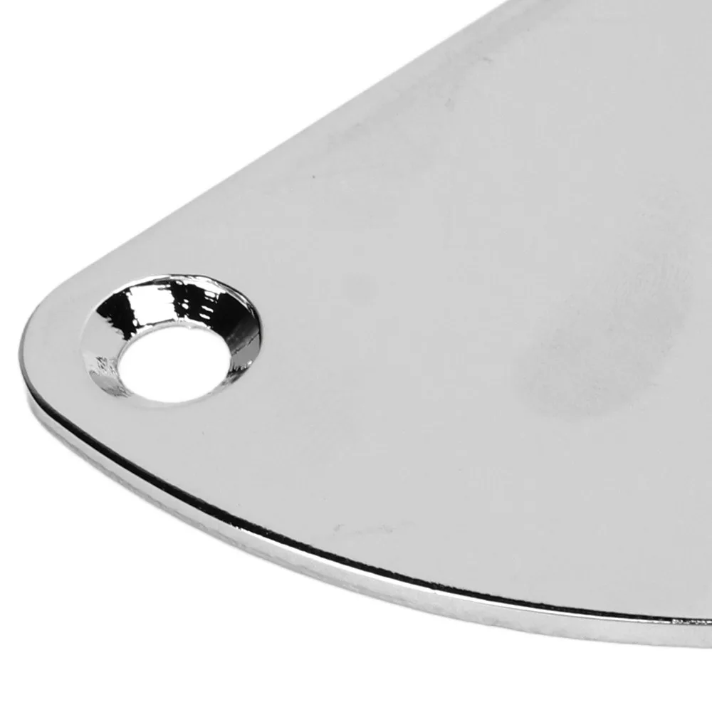​Curved Cutaway​ Electric Guitar Neck Plate​ ​Semi Round Joint​ ​4 Holes ​Guitar Neck Plate​ ​Guitar Bass Parts​ ​Back Mounting