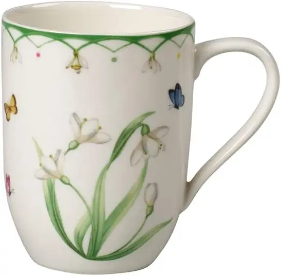 Villeroy & Boch Spring Mug, 11,5 oz, weiß/farbig – Premium-Keramiktasse für den täglichen Gebrauch