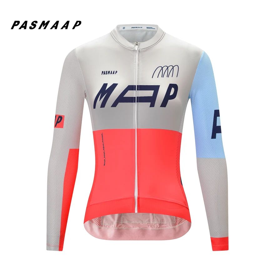 2024 PASMAAP maglia da Ciclismo manica lunga Pro Team Jersey MTB abbigliamento da bici da strada Maillot Ciclismo Hombre camicie da bicicletta