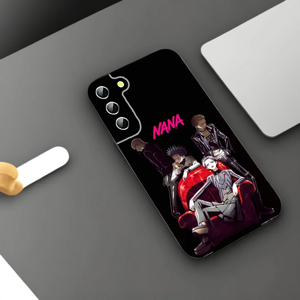 Nana Osaki Anime Phone Case For Samsung Galaxy A52 A12 A51 S21 Edge S22ULTRA S23 S20LITE Plus Ultra Black Cover