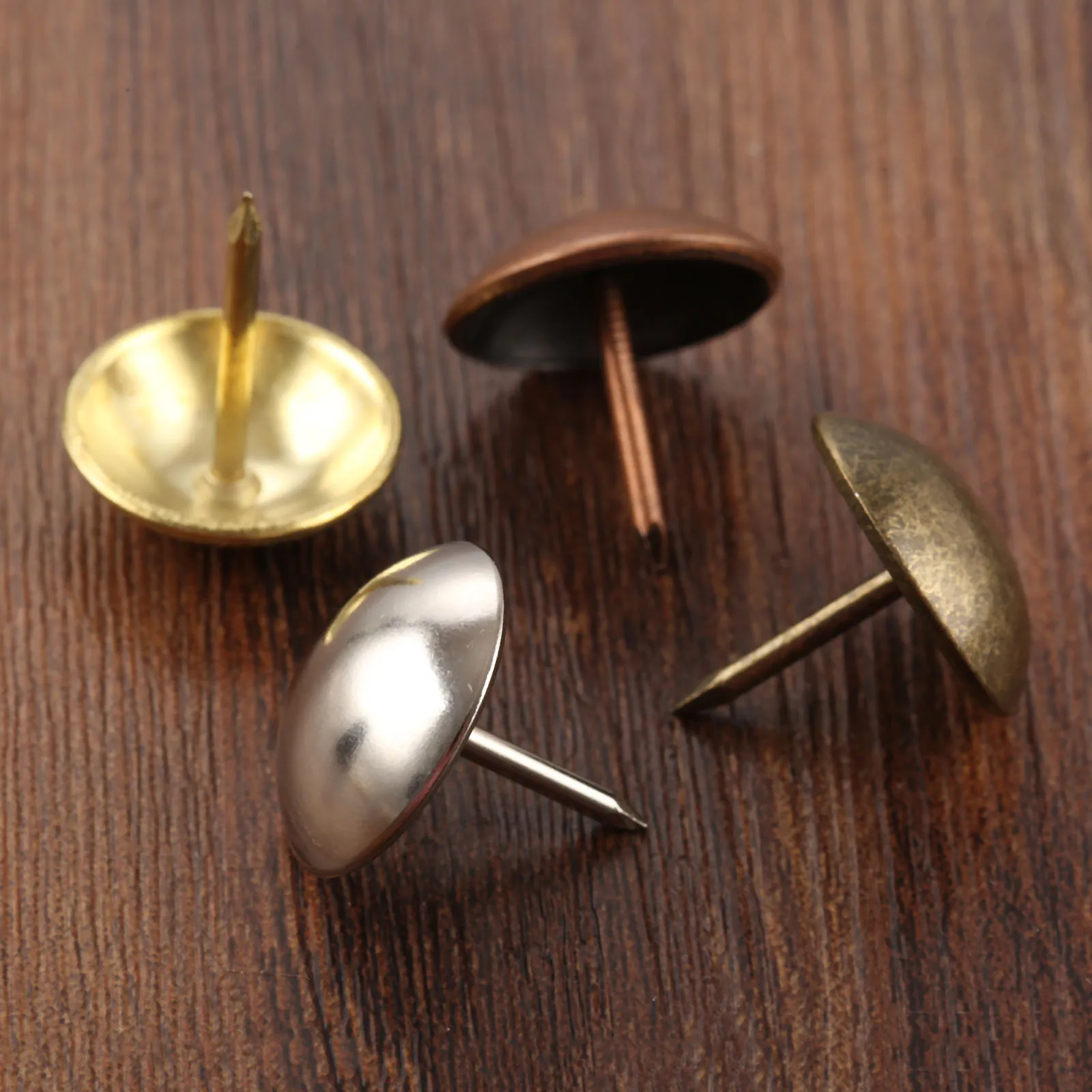 DRELD 20Pcs Vintage Decorative Upholstery Nail Jewelry Gift Case Box Sofa Furniture Tack Stud Pushpin Doornail Hardware 19x20mm