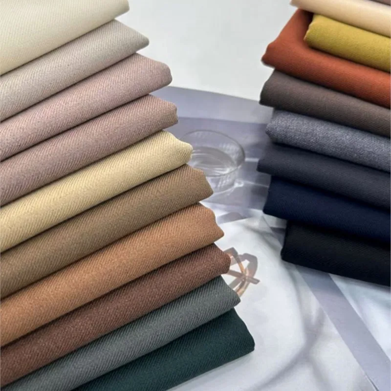 

Осенне-зимний саржевый костюм, тканевое мужское и женское пальто, жилет, юбка, брюки, микроэластичная шерстяная одежда из полиэстера