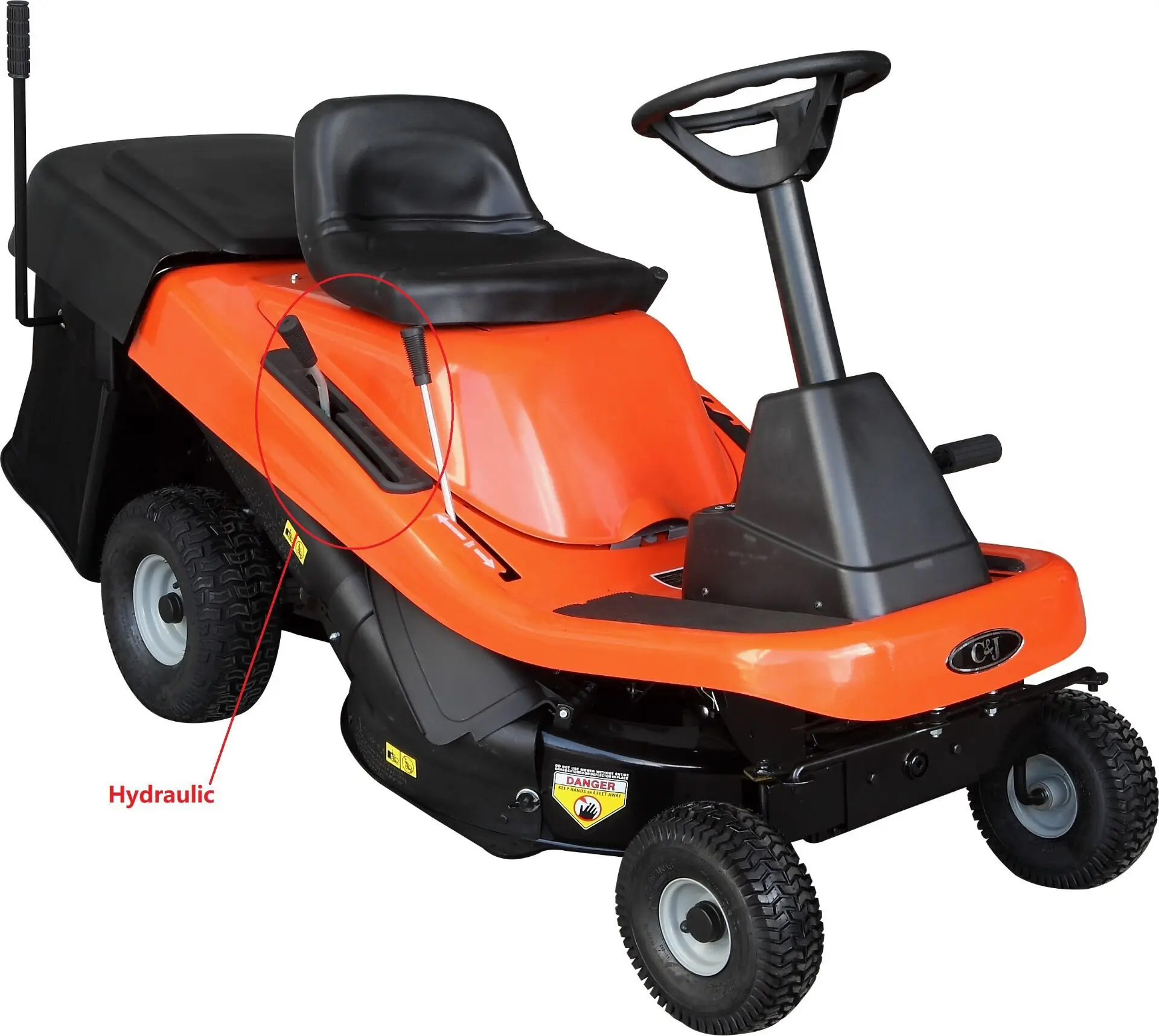 CE Approved Tractor Grass Catcher Riding Lawn Mower With Low Price