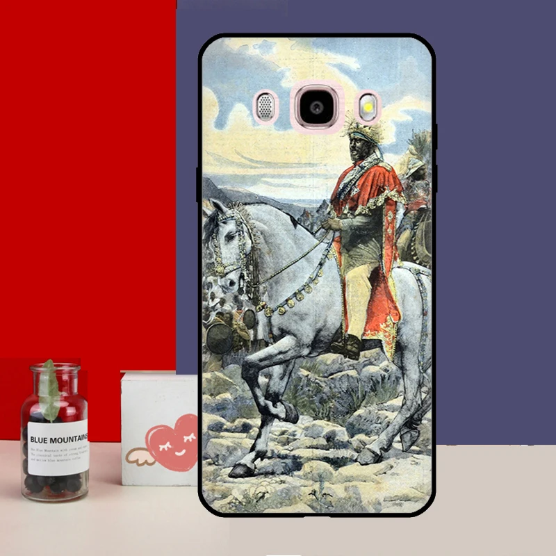 Emperor Menelik II of Ethiopia Case For Samsung Galaxy J4 J6 Plus 2018 J8 A6 A7 A8 A9 J1 A3 A5 2016 J3 J5 J7 2017 Cover