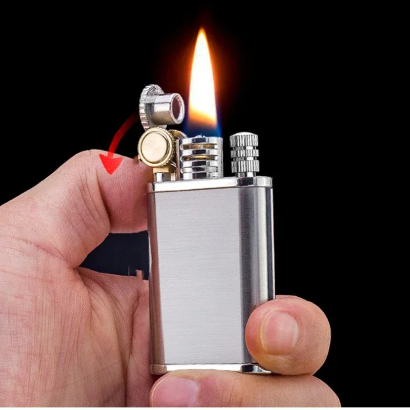 New Leader Kerosene Lighter with Ten Thousand Matches, Dual Use, Personalized and Creative, Match Windproof, Small Tool