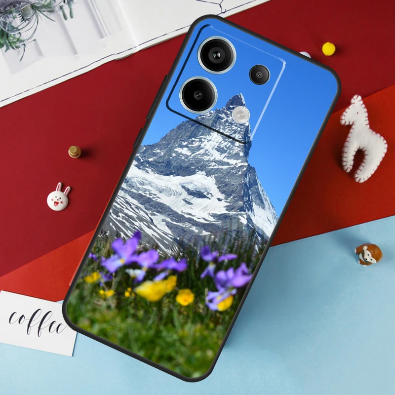 Zermatt Matterhorn Swiss Mountain Case for Xiaomi Redmi Note 13 12 10 8 9 11 Pro 12S 10S 11S Redmi 13C 10A 10C 9C 12C Cover