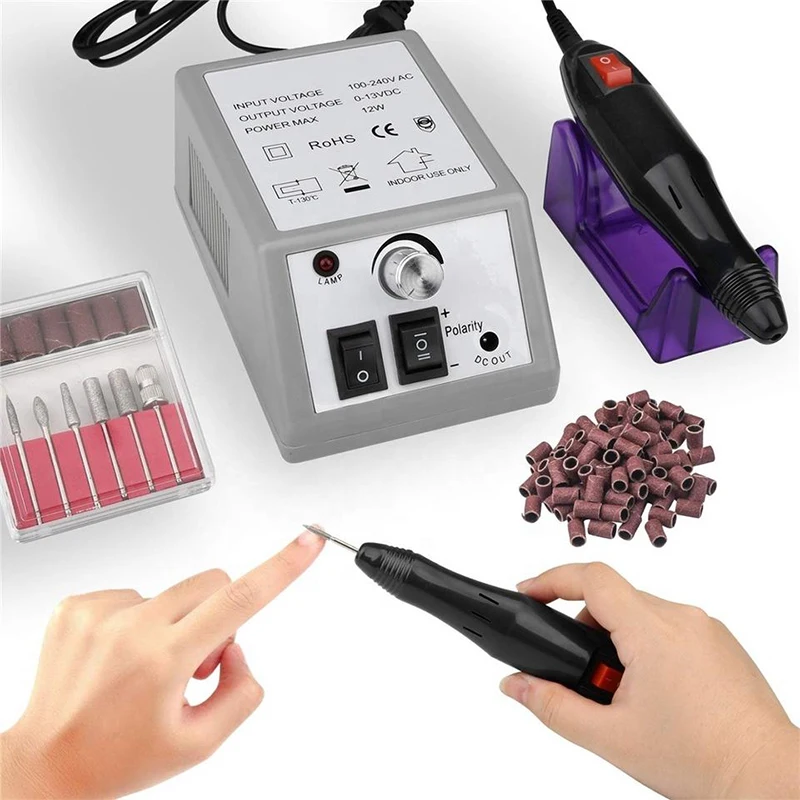 Hot Selling Nail Drill Electric Manicure Milling Cutter Set Is Suitable For Gel Polishing Professional Manicure Tool