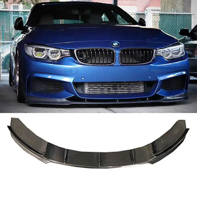 FD Style Carbon Fiber Front Bumper Chin Lip for BMW F32 F33 F36 420 428 430 435 440 with M Package 14 - 19