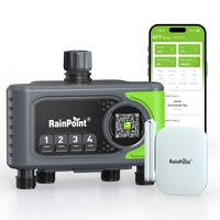 RainPoint WiFi Water Timer 4 Zones Automatic Irrigation Timer Garden Lawn Watering Systems Controller Rain Delay Manual Watering