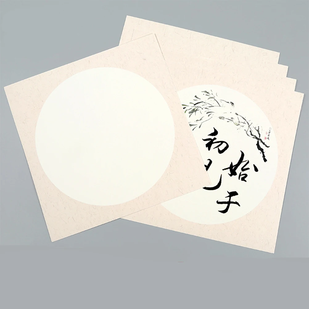 

10 Sheets Painting Paper Blank Chinese Painting Paper Thickened Handmade Unique Art Paper Supplies (38x38cm)