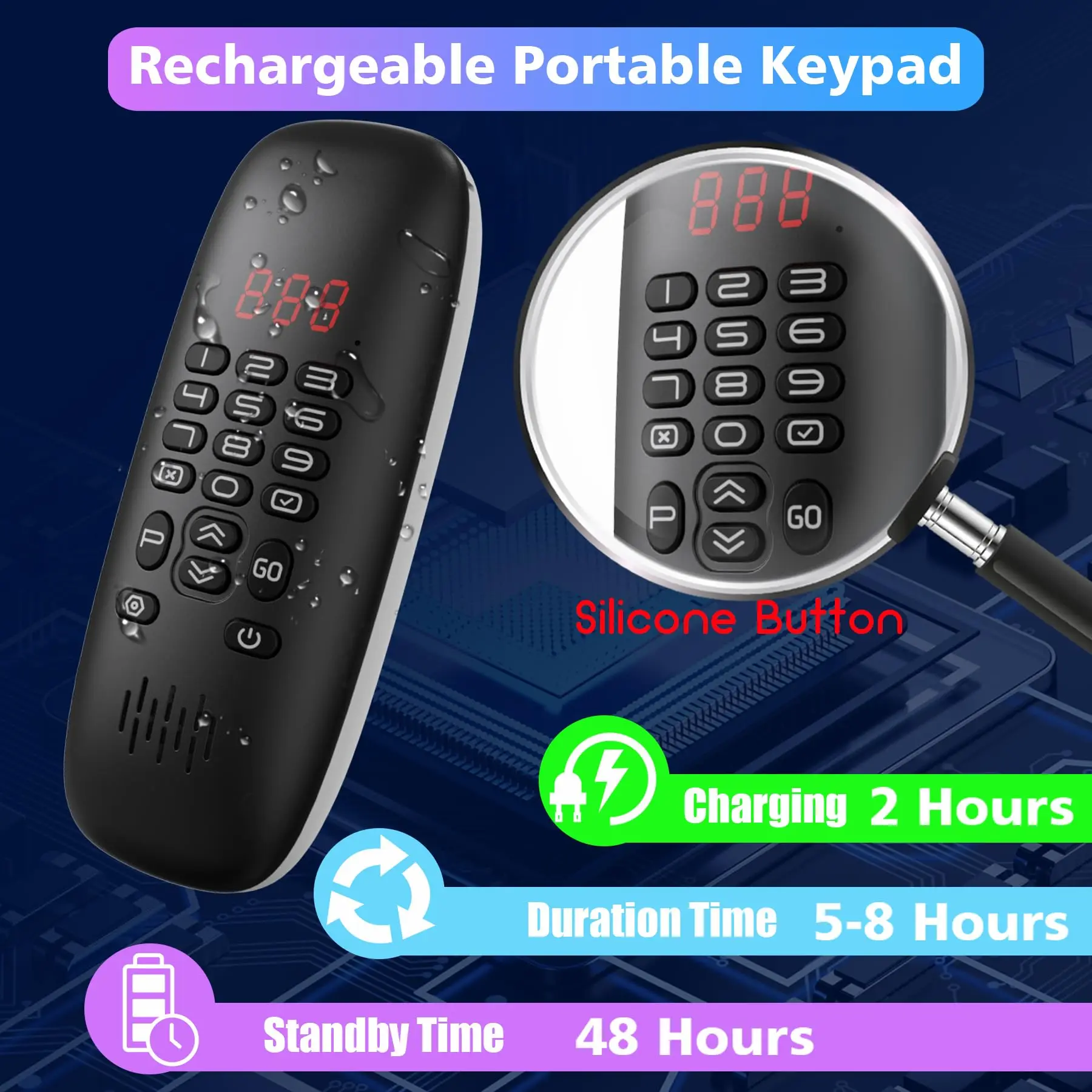 Queue Number 3 Digit Queue Calling Take a Restaurant Management System 9 Broadcast Voice Wireless Calling System