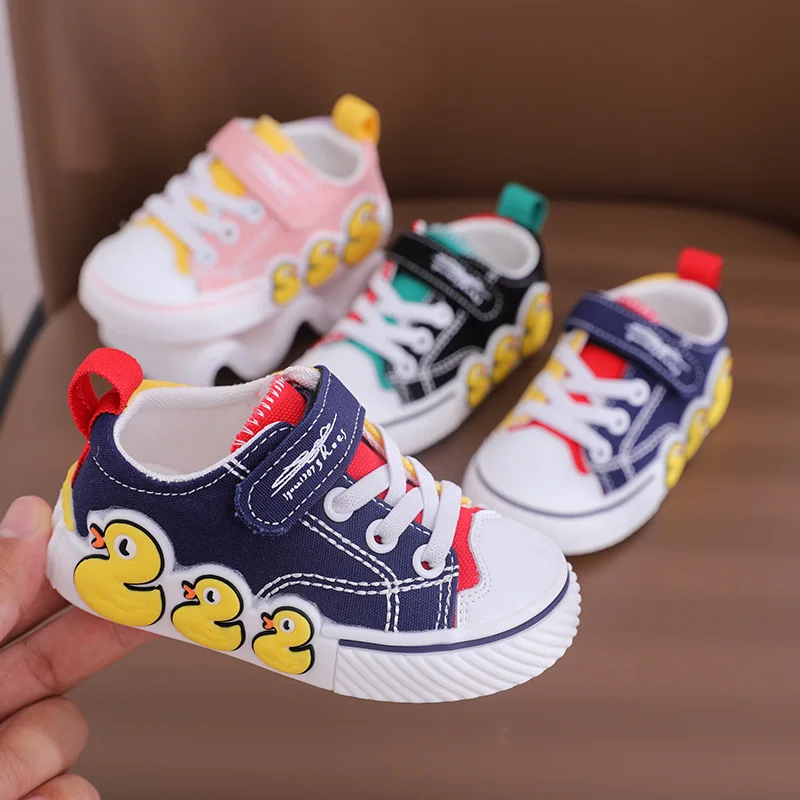 Kid Canvas Shoe Colored Cartoon Boy Girl Shoe 2023 Spring New Comfortable Breathable Kids Shoe Versatile Casual Shoe Ennis Shoes