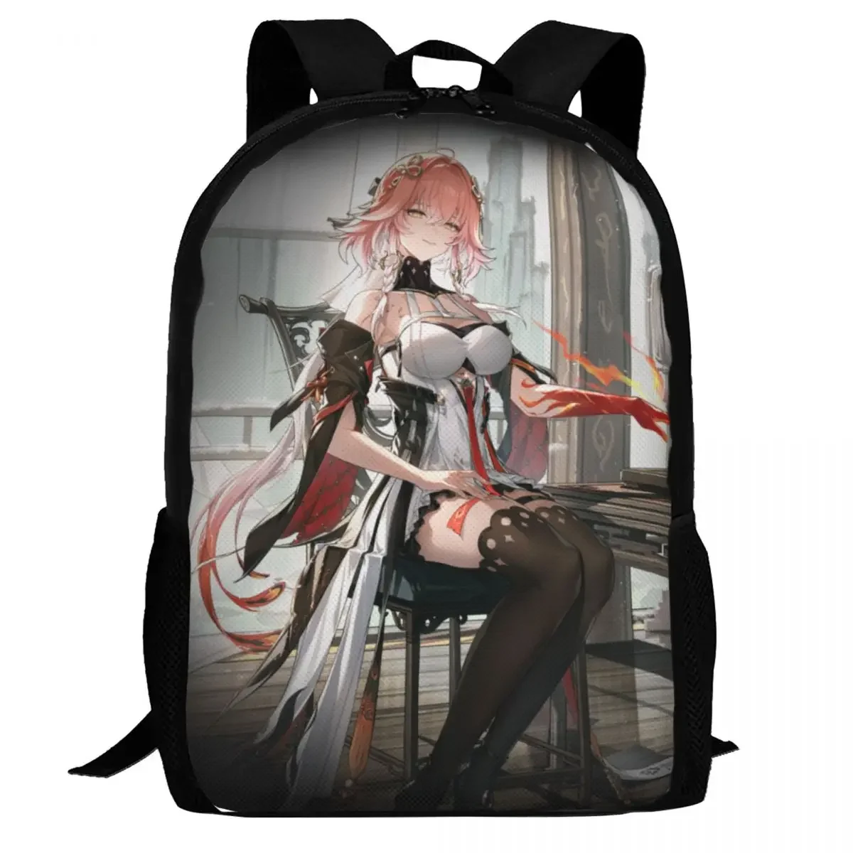 Mochila para ordenador portátil de viaje Anime Wuthering Waves, bolsa para ordenador escolar y universitaria de negocios, regalo para hombres y mujeres