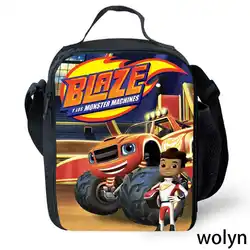 Blaze and the Monster Machines Lunch Bags for Child ,Cartoon PicnicPack for Boys Girls, borsa da pranzo isolata per bambini, borse termiche