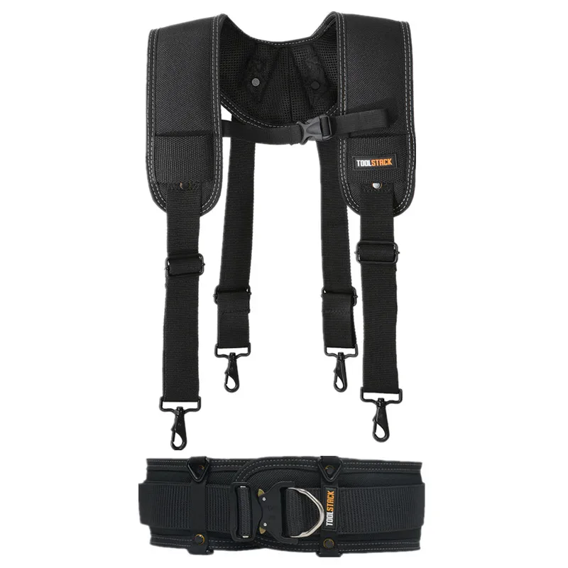 TOOLSTACK Heavy Tool Belt&Construction Strap Set Widened And Thickened Working Belt Universal Construction Shoulder Strap