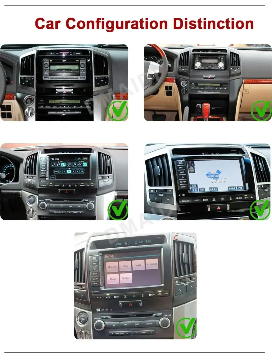 Android 11 Car Radio For Toyota Land Cruiser 200 LC200 2007-2020 GPS Navigation DVD Multimedia Player Carplay Auto Stereo Screen